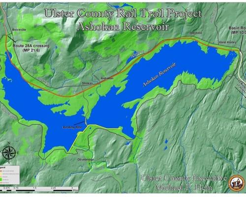 Ashokan Rail Trail map